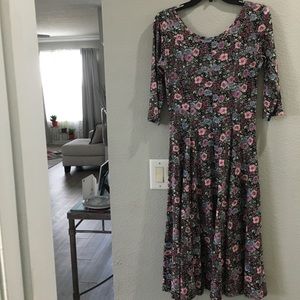 4/$12 Multi colored print dress